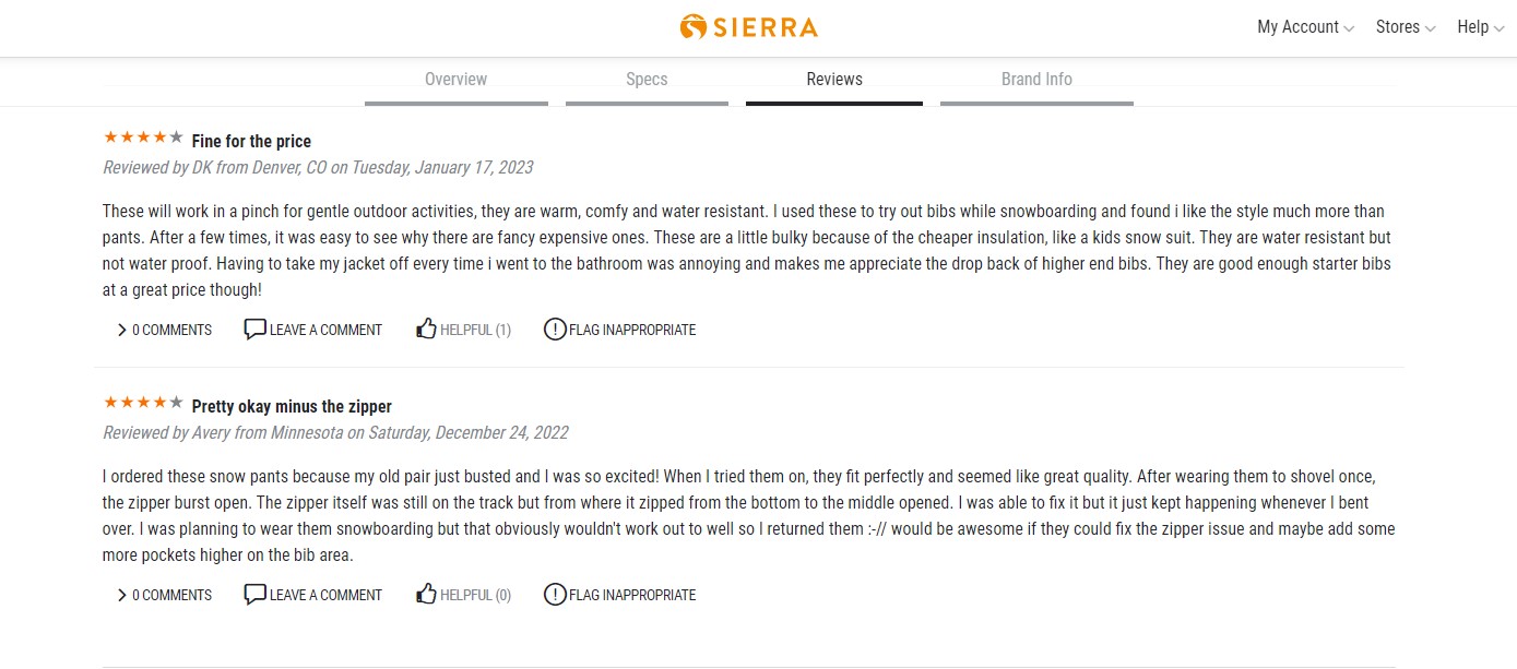 Sierra review