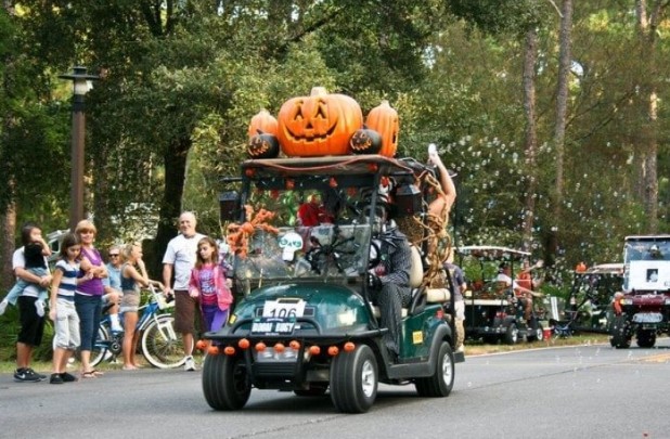 Pumpkin Head golf cart idea