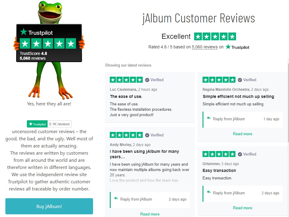 JAlbum reviews