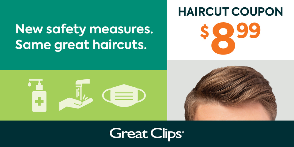 Great Clips $8.99 coupon