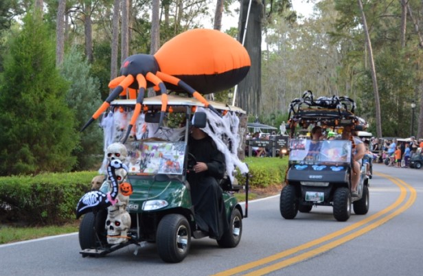 Haunted Ghost golf cart